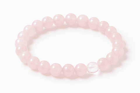 ローズクォーツブレスレット　紅水晶ブレスレット