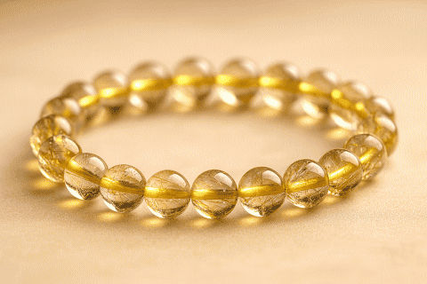 ルチルクォーツブレスレット